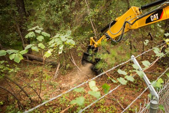 Cat® HM210 Mulcher in Working Application